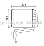 AVA QUALITY COOLING vw6378 -  Теплообменник, отопление салона